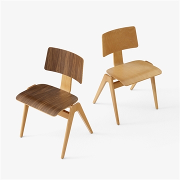 &Tradition Daystak Side Chair RD1, Beech / Beech & Walnut